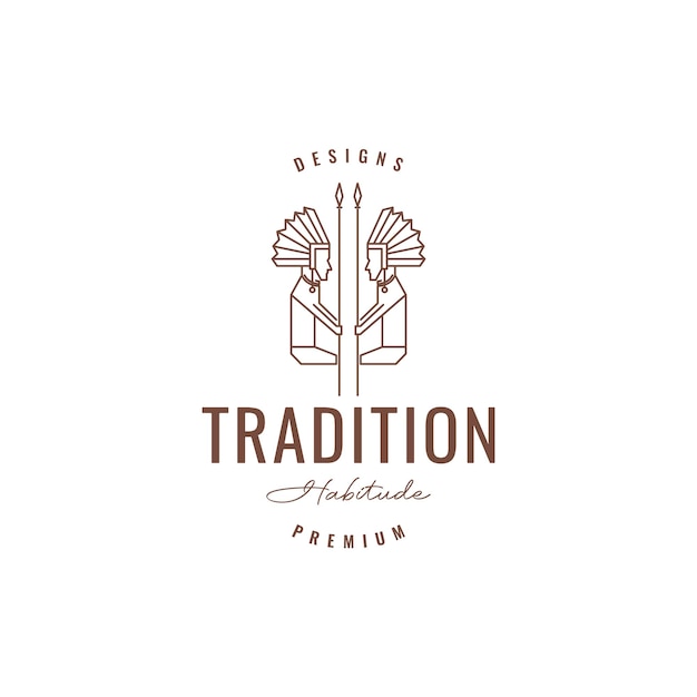 Culture Indian tribes logo design