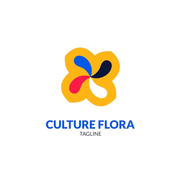 Vettore modello di progettazione del logo della cultura