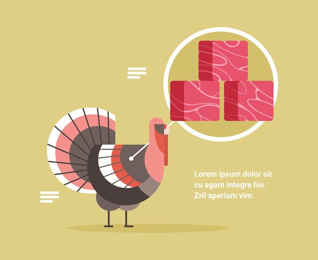 Vector cultured red raw meat made from animal cells artificial lab grown meat production concept copy space vector illustration