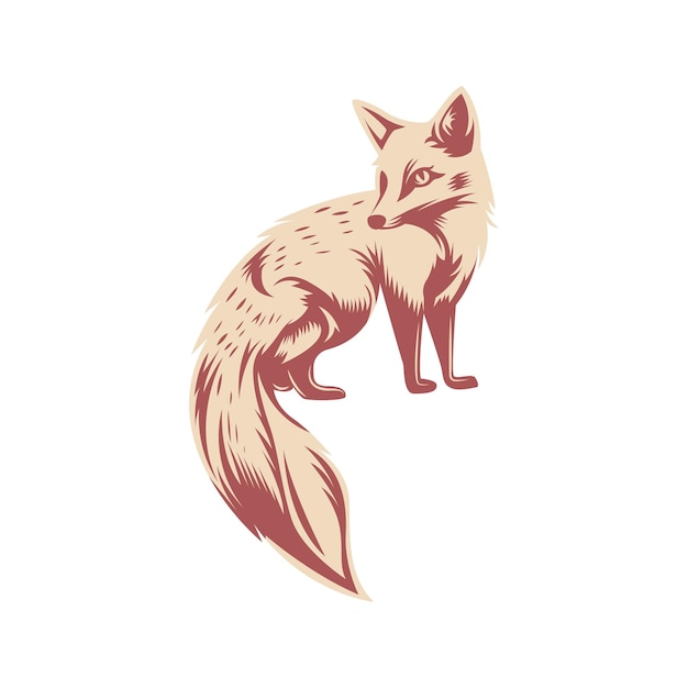 The Cunning Fox A Symbol of Intelligence and Adaptability Mascot Logo Concept Vector Illustration Cartoon Suitable For Logo Wallpaper Banner Card Book Illustration TShirt Sticker Cover etc