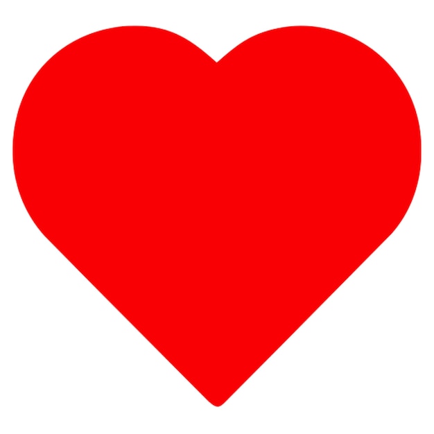 Vector cuore rosso icon