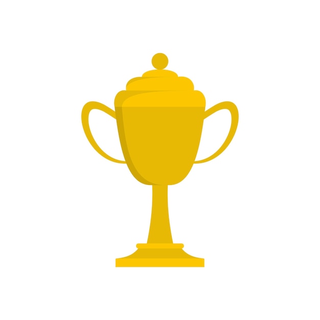 Cup award icon Flat illustration of cup award vector icon isolated on white background