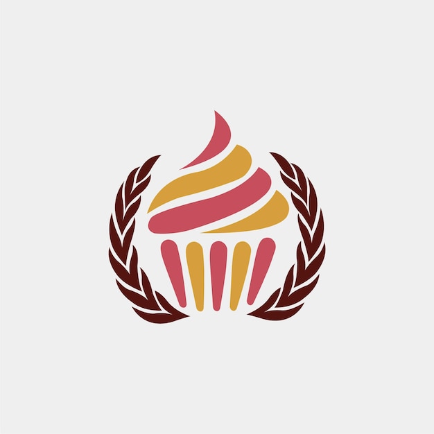 Cup cake-logo-ontwerp voor uw bedrijf