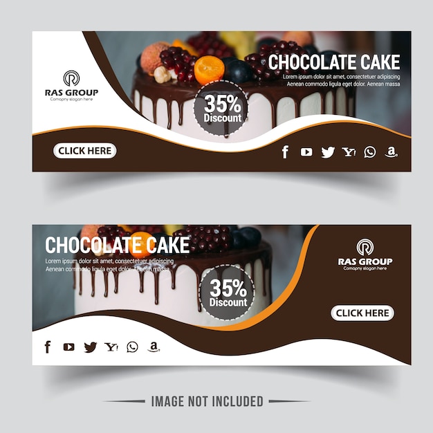 Cup Cake Web Banner  template