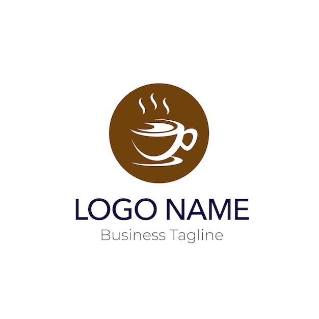 Vector cup of coffee cafe logo design business template collection