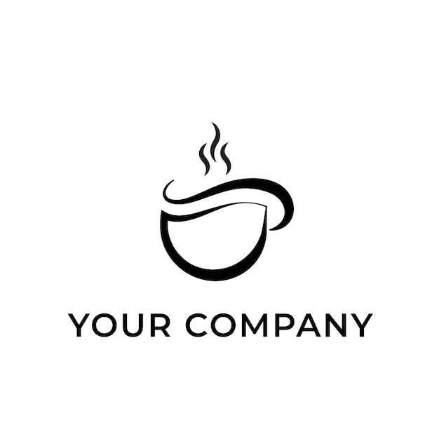 A Cup Coffee Logo Template for Business