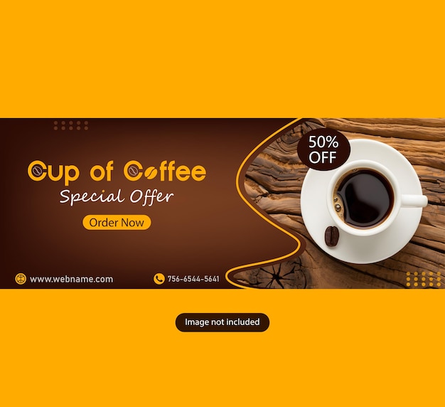 Cup of Coffee Lover Banner Design