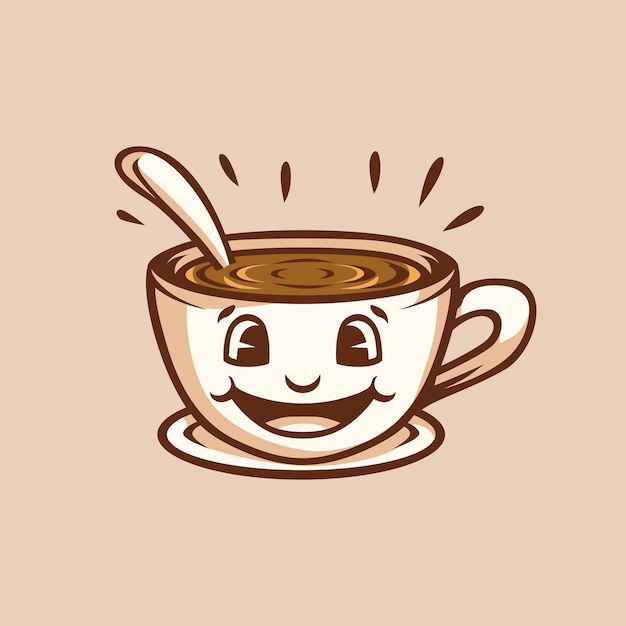 一杯のコーヒーレトロ漫画