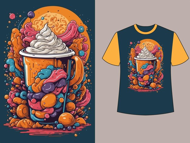 Cup Of Coffee Tshirt Design