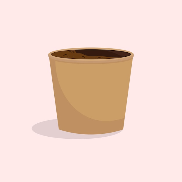 Illustrazione vettoriale di tazza di caffè