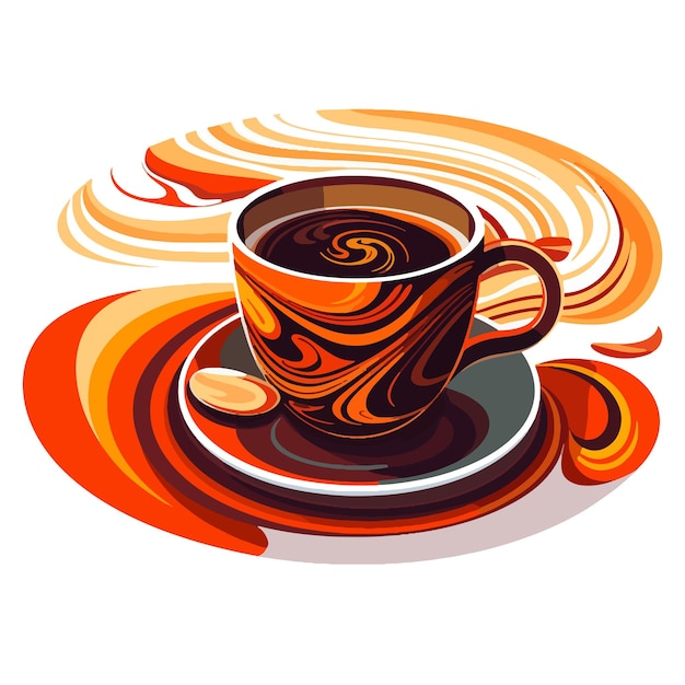 Cup of coffee vector illustration