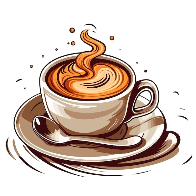 Чашка кофе векторная иллюстрация