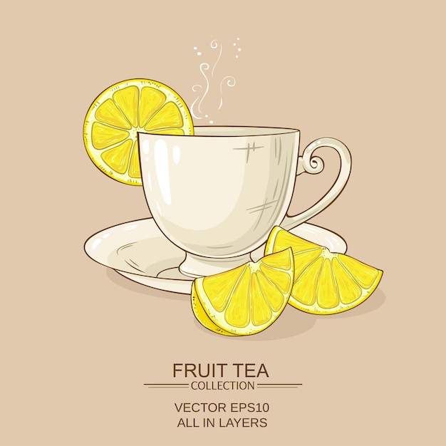 Cup of lemon tea