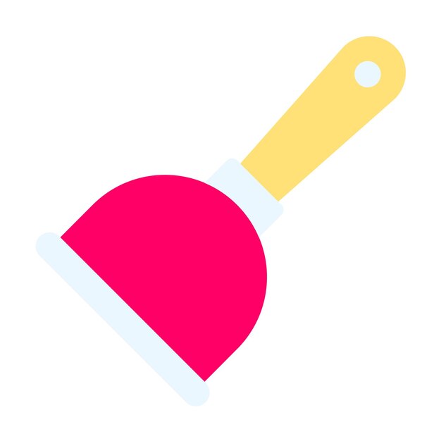 Vector cup plunger icon style