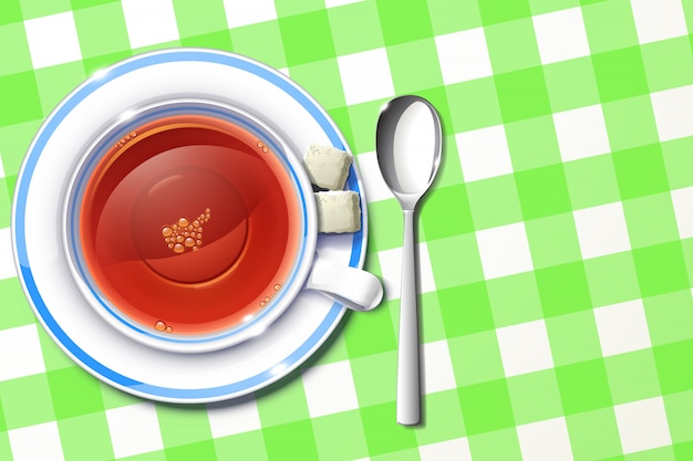 Vector cup of tea