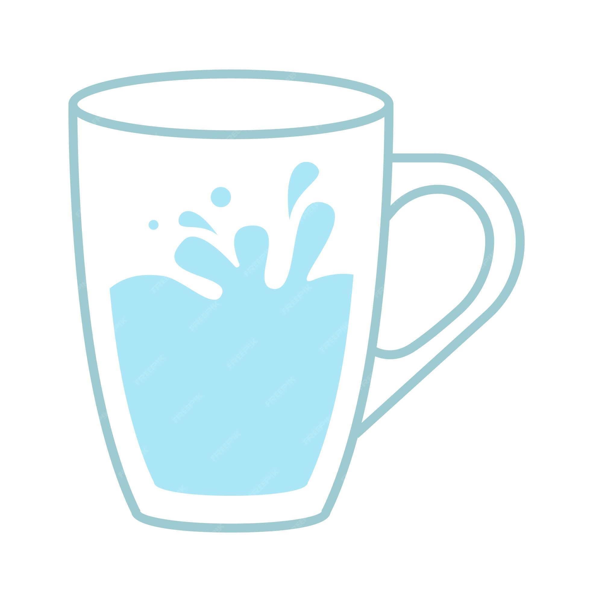 Premium Vector Cup Of Water Vector Illustration premium-vector-cup-of-water-vector-illustration
