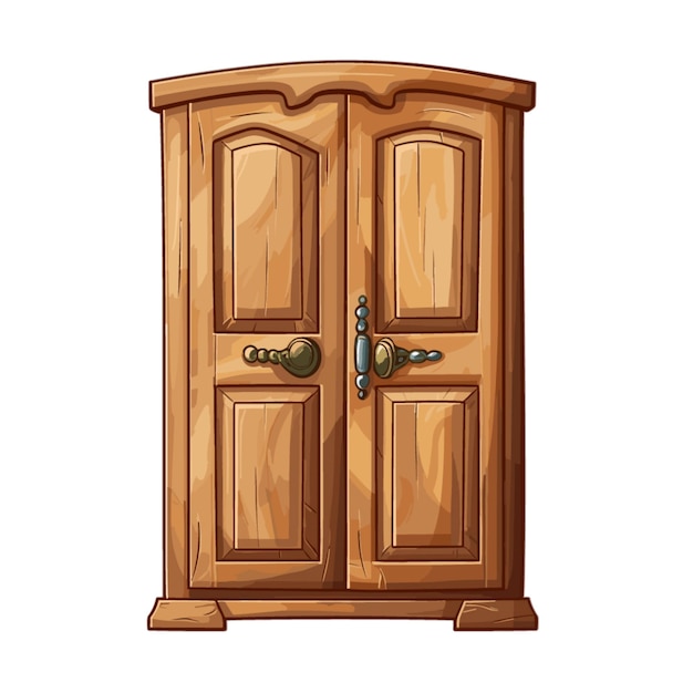 Cupboard Cabinet vector on white background