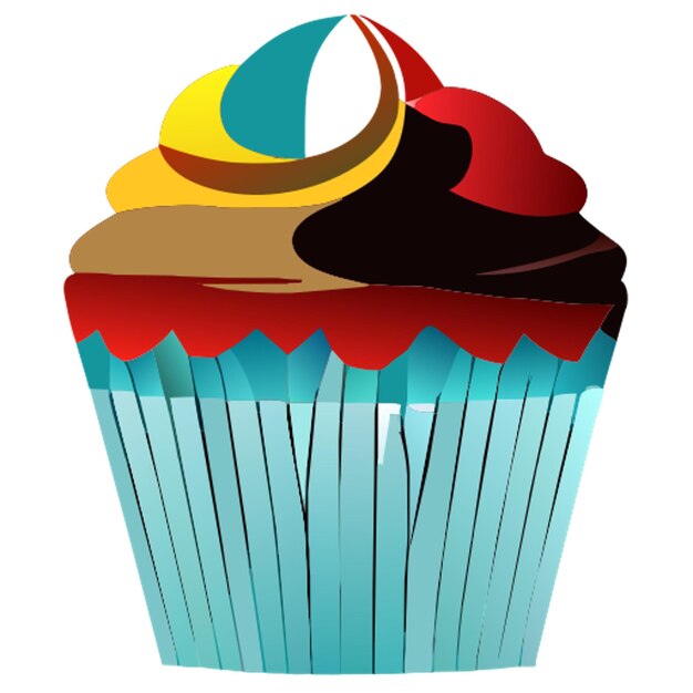 Vector cupcak cake cakepop icon