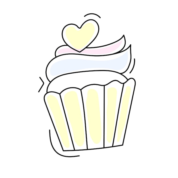 Cupcake for baby gender reveal party