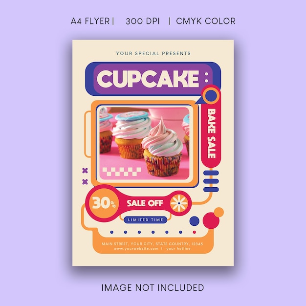 Cupcake Bake Sale Flyer