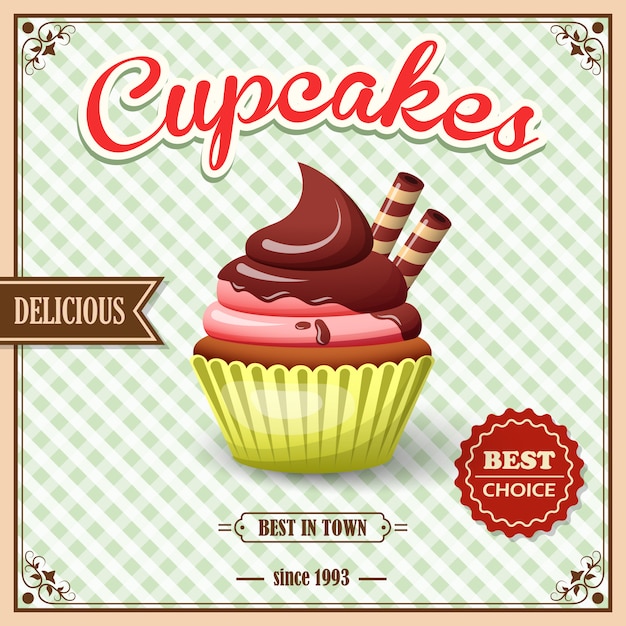 Poster di cupcake cafe