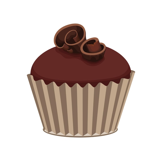 cupcake eten dessert zoet vector chocolade crème snack gebakken heerlijk suiker plakje smakelijke bakkerij