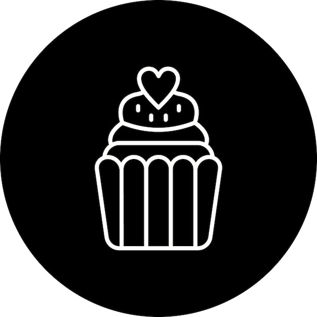 Vector cupcake icon