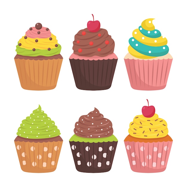 Vector cupcake illustratie