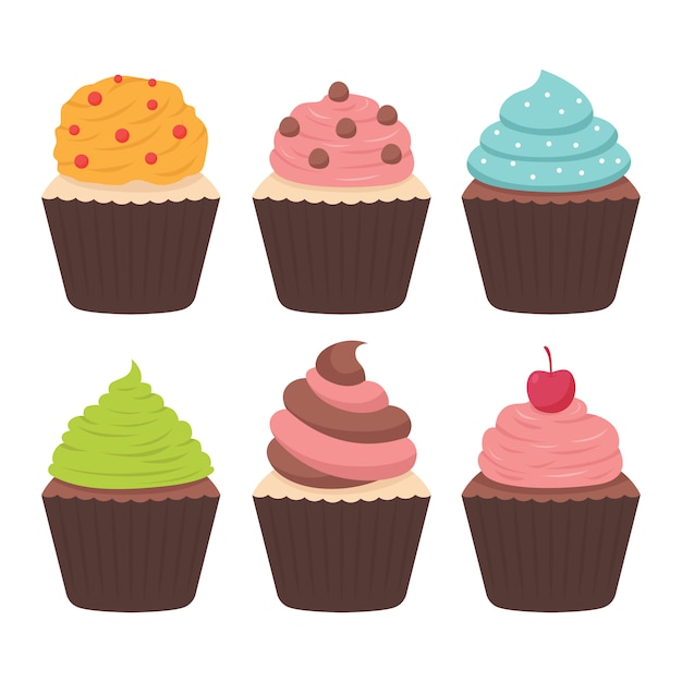 Vector cupcake illustration