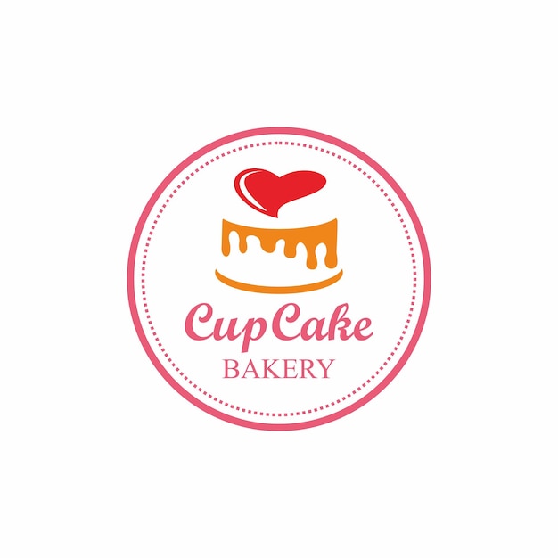 Cupcake logo cake logo vector