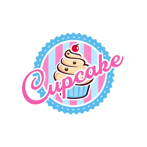 Cupcake logo sjabloon