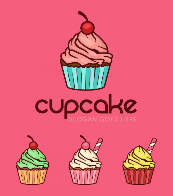 Modello logo cupcake