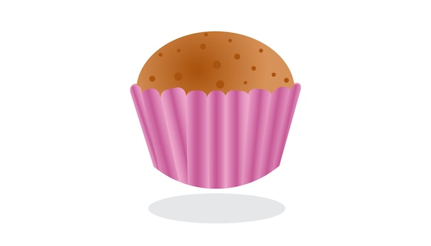 cupcake met glazuur en hagelslag