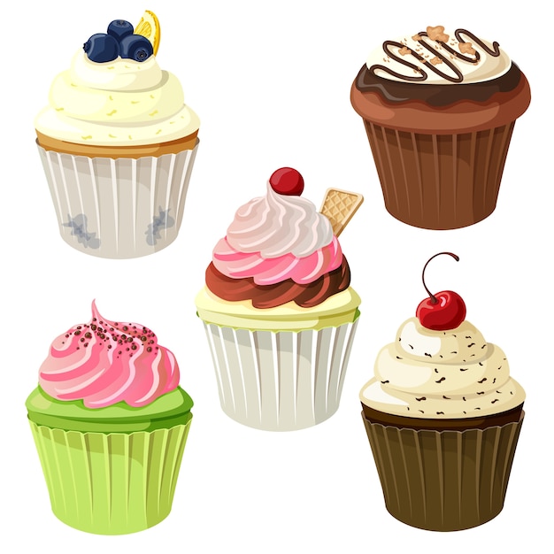 cupcake pictogramserie