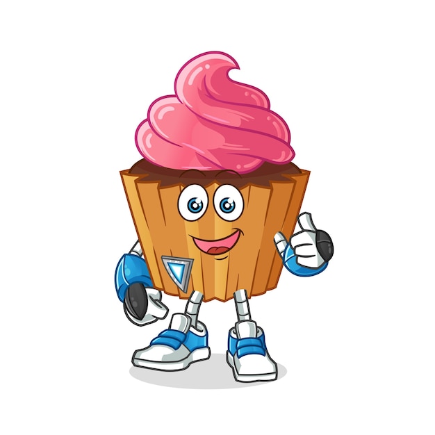 Cupcake robot karakter