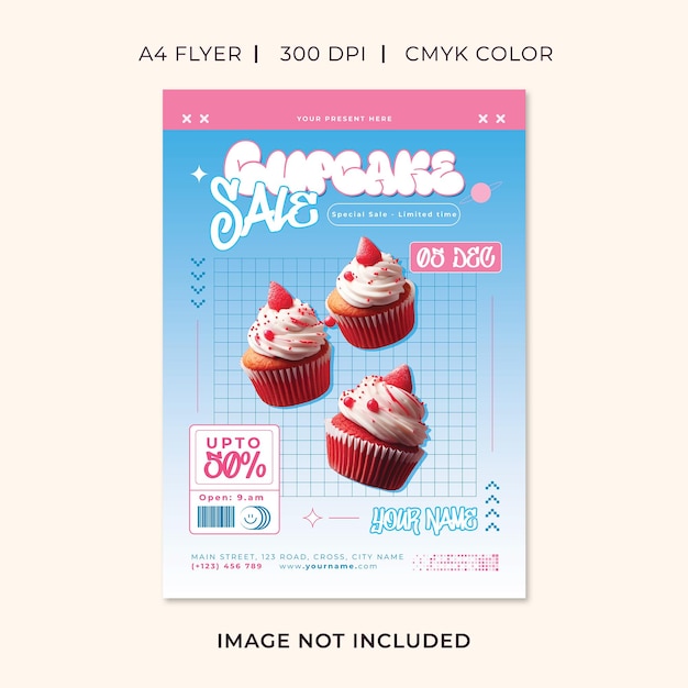 cupcake sale flyer