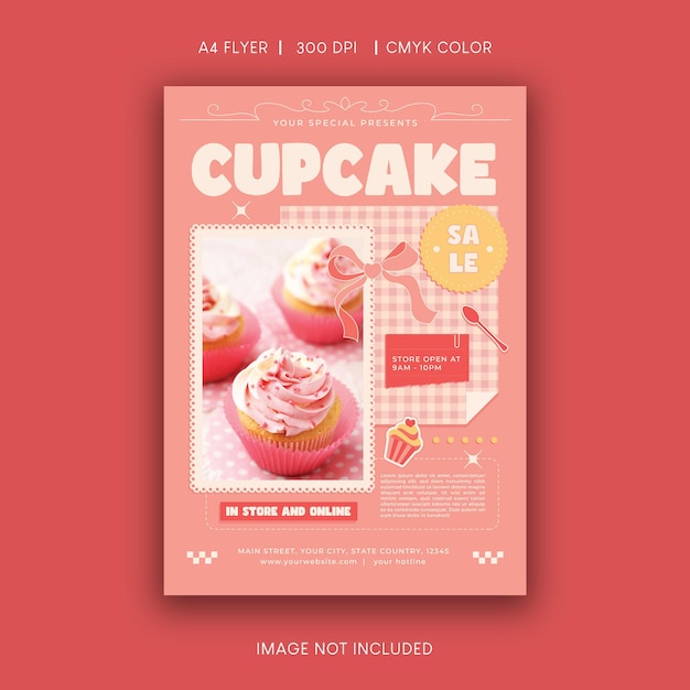 cupcake sale flyer