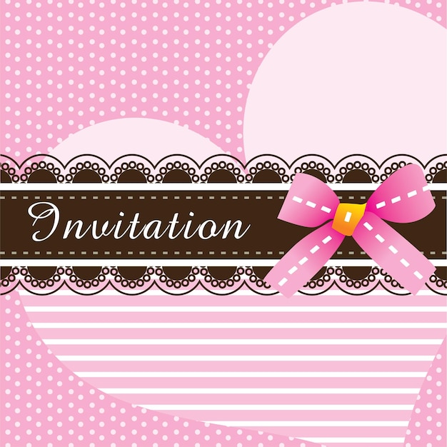 Cupcake uitnodiging ontwerp achtergrond