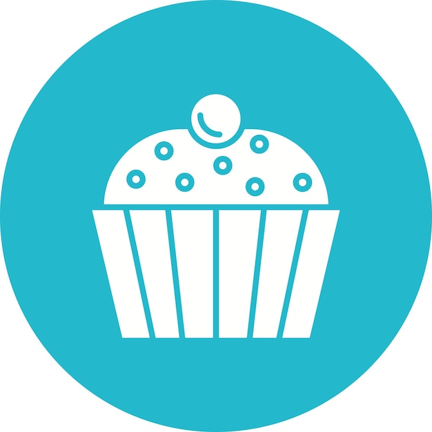 Cupcake vector icoon Kan worden gebruikt voor snoep en snoep iconset