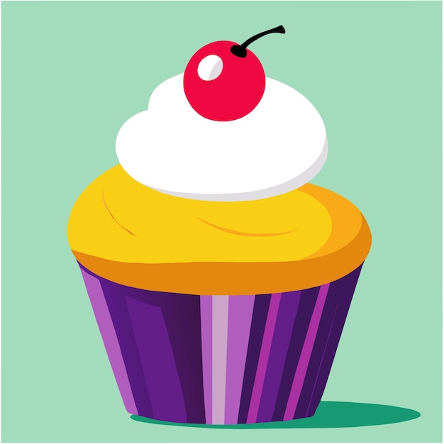 Cupcake vector illustration