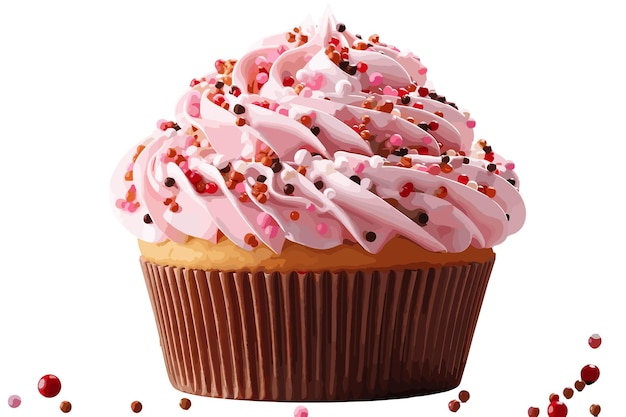 cupcake vector and illustration