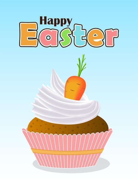 Cupcake with carrot