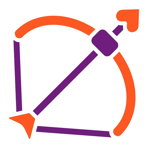 Cupid Arrow Vector Icon Design Illustration
