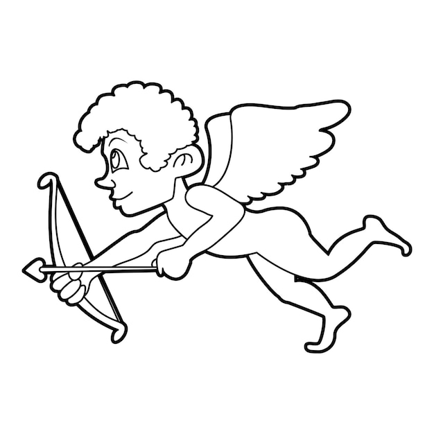 Iconica di cupido illustrazione generale dell'icona vettoriale di cupido per il web