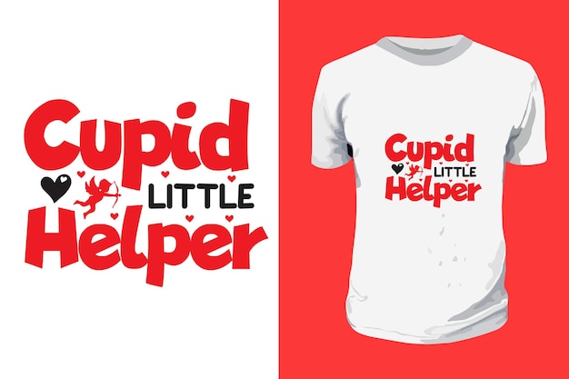 Cupid kleine helper SVG Valentijnsdag typografie citaten ontwerpen romantische belettering van liefde