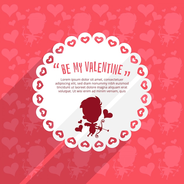 Cupid valentine's day background