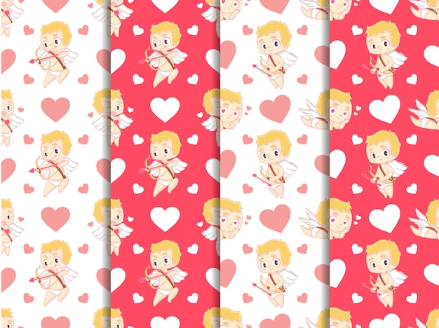 Cupid valentine's day pattern collection