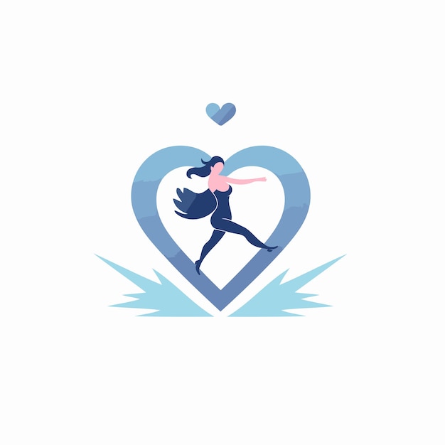 Cupid vector logo design template Love and valentines day concept