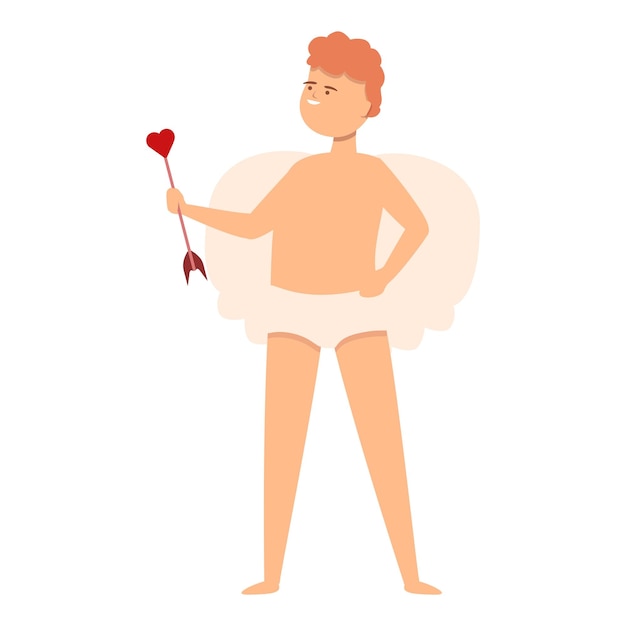 Cupido liefde pijlpictogram cartoon vector Valentijnsdag Kid baby