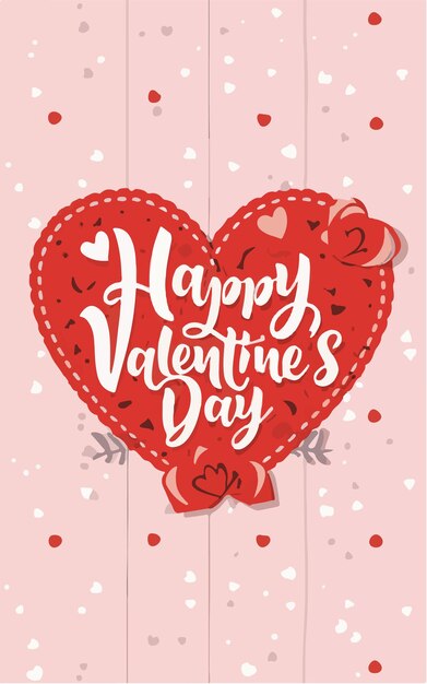 Cupido's en Confetti Liefde gevulde Valentijnskaart
